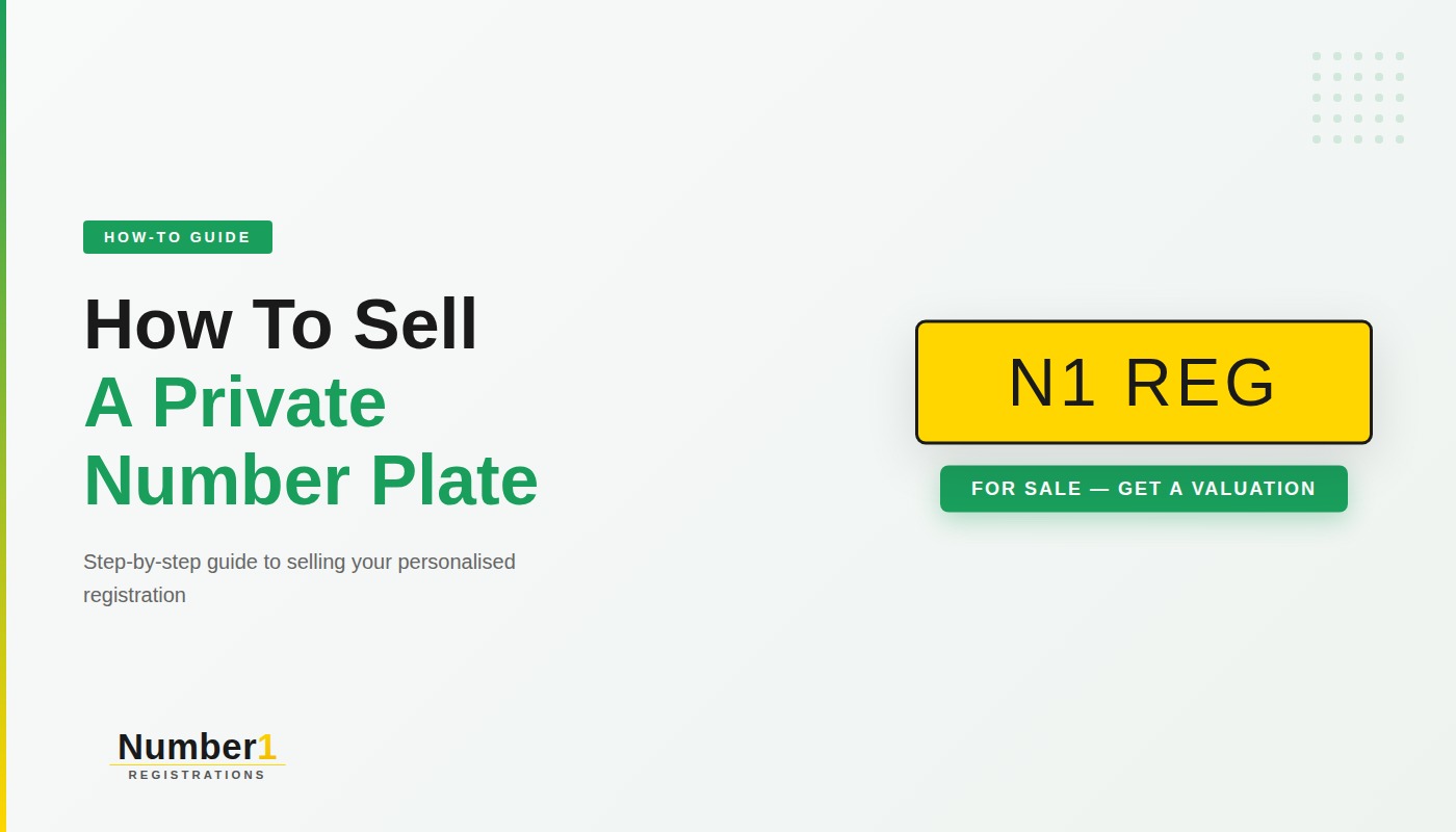 How to sell a private number plate