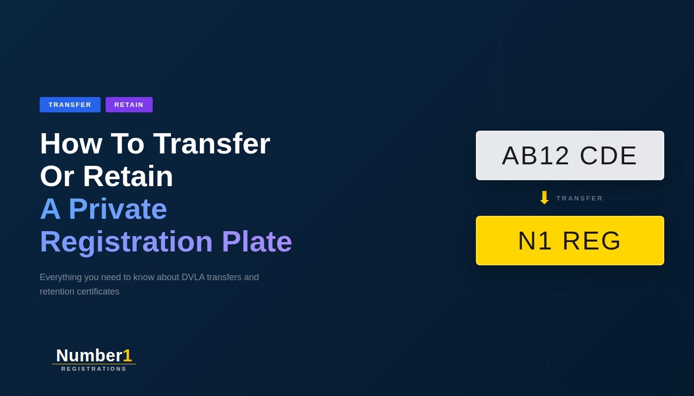 How to transfer or retain a private registration plate