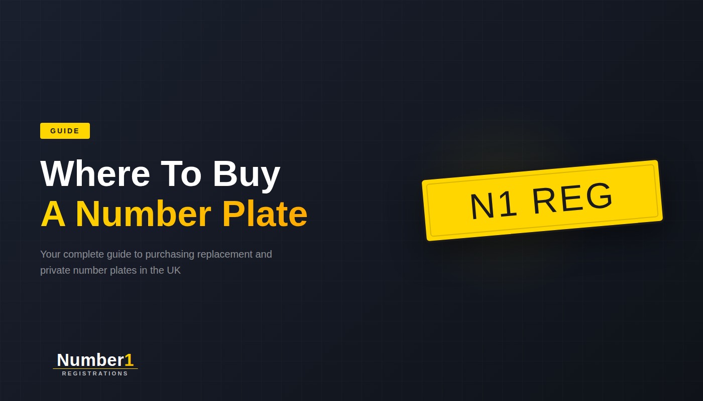 Where to buy a number plate